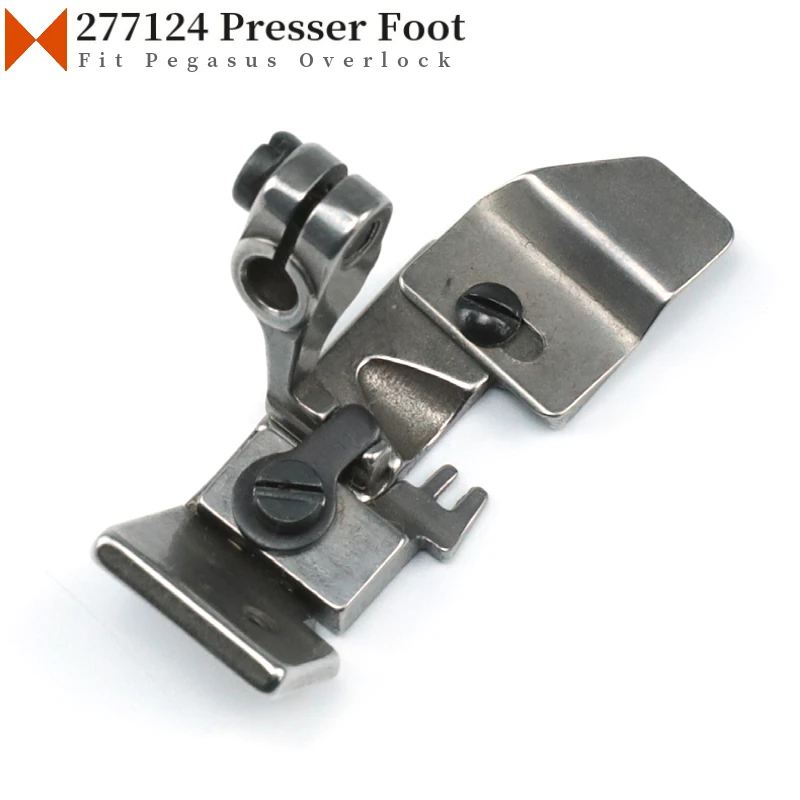 277124 Presser Foot Fit 4 Thread Overlock Sewing Machine Parts For Siruba 747 988 Pegasus M700 EX5200 Jack 795 798 Hikari 6800