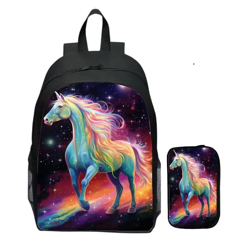 حقيبة ظهر يونيكورن الجديدة للأطفال وحقيبة ظهر للشباب والنساء