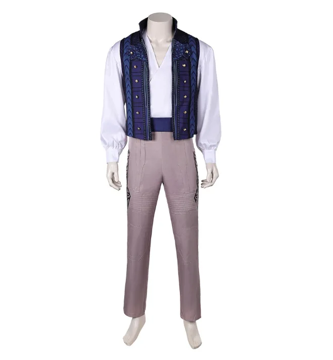 Prince Fiyero Cosplay Uniform Costume Wicked Fantasia Clothing Shirts Pants for Adult Men Halloween Carnival Party Disguise Suit