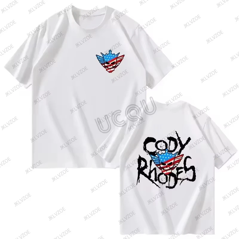 جديد وصول الصيف WWE كودي رودس مطبوعة القطن الرجال بلايز قصيرة الأكمام س الرقبة تيز الرياضة عادية الاطفال/الكبار بلايز