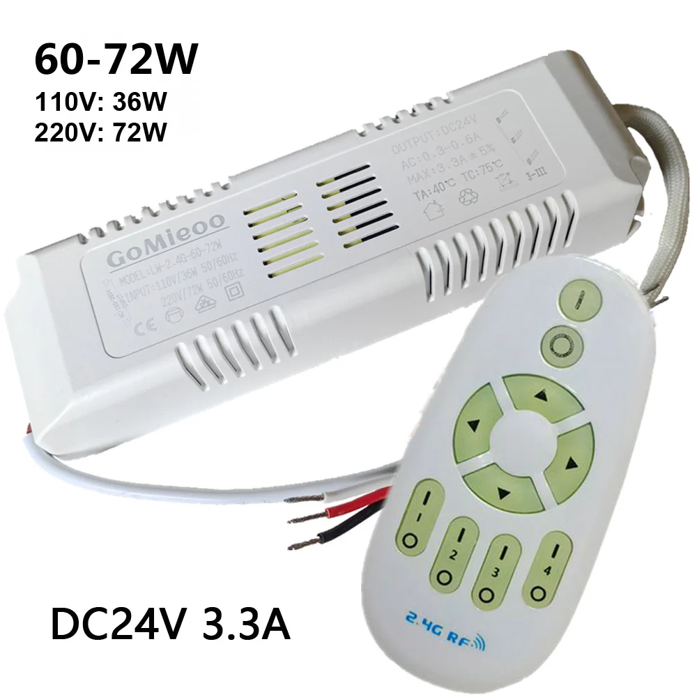 24V Remote control driver 2.4G power supply be used for 24V dual colors LED strip dimming&color changing Input 220V output 24V