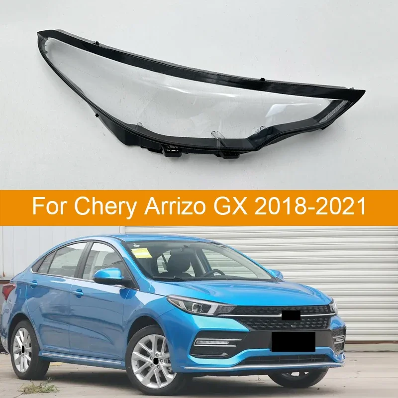 Auto Head Lamp Light Case For Chery Arrizo GX 2018-2021 Car Headlight Lens Cover Lampshade Glass Lampcover Caps Headlamp Shell