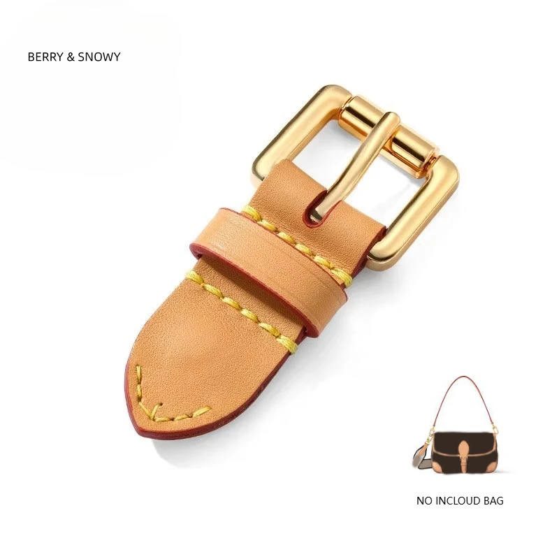 

Ремешок из натуральной кожи вачетта Berry&Snowy для женской сумки Diane с пряжками и золотым эко-покрытием