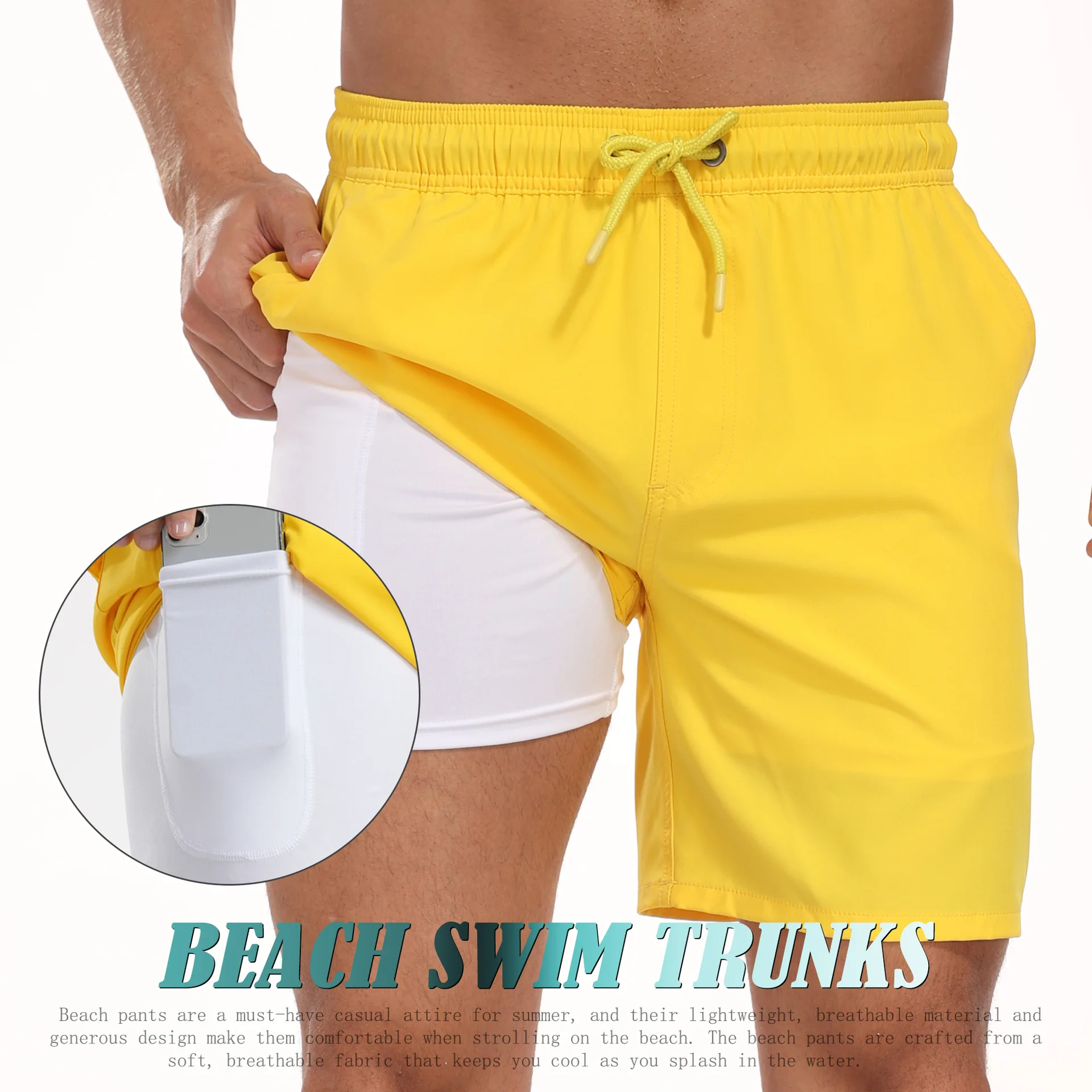 

Gradient Color Block Graphic Beach Shorts For Men Colorful 3D Print Board Shorts Casual Breathable Short Pants Loose Swim Trunks