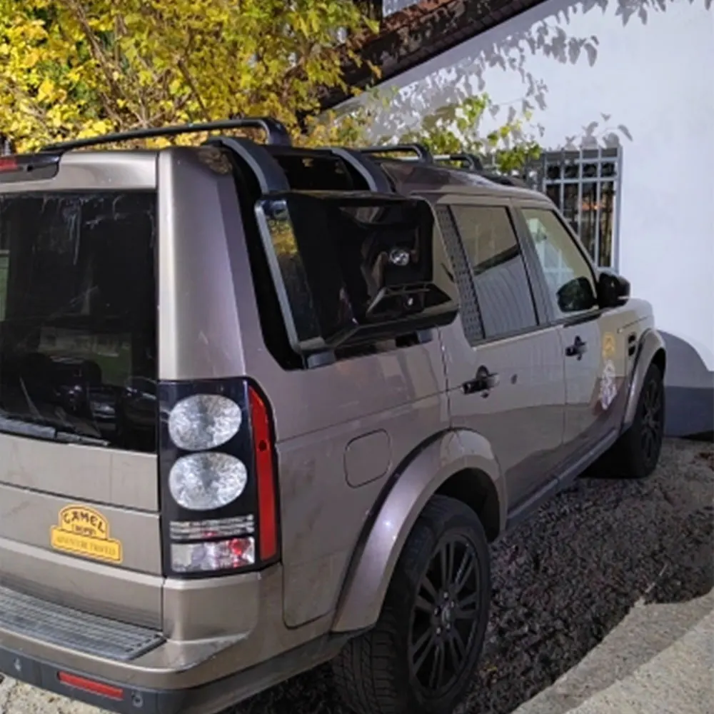 Glossy Black Exterior Side Mounted Gear Box Carrier For Land rover Discovery 3/4 LR3 03-09 LR4 10-17