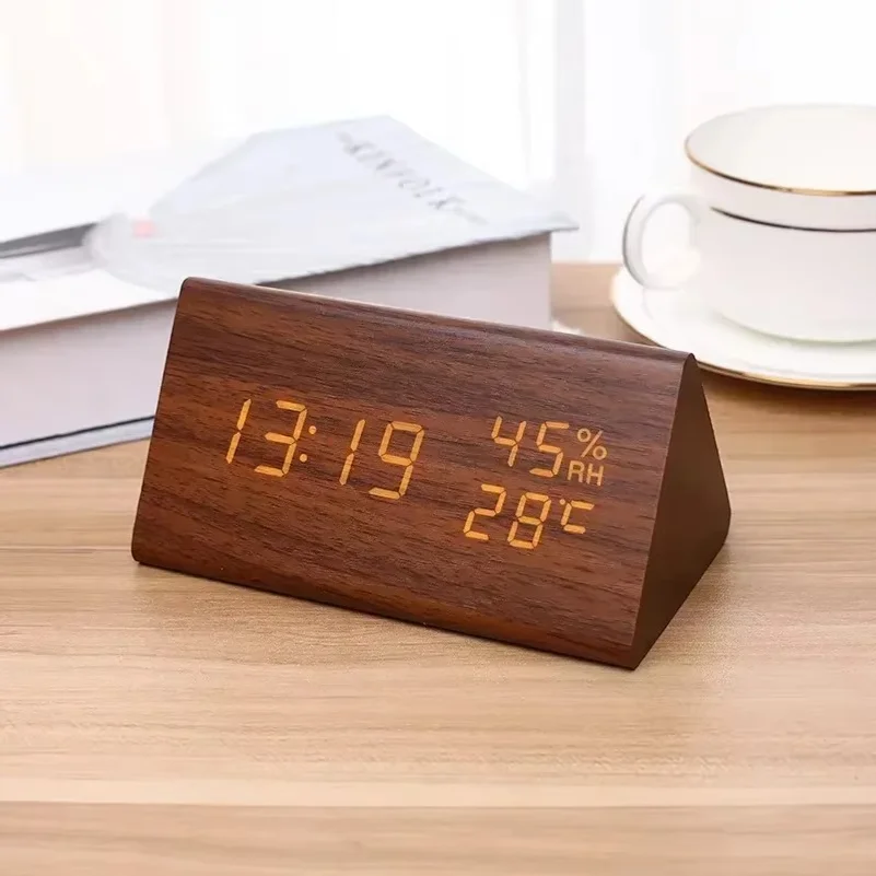 Led Desk Clock - LED Student Alarm Clock Simple Wall