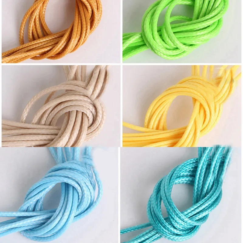 5Meters/Lot Braided Cotton Cord Colorful Twisted Rope Strap Woven String  Jewelry Crafts Making Clothing DIY Accessories