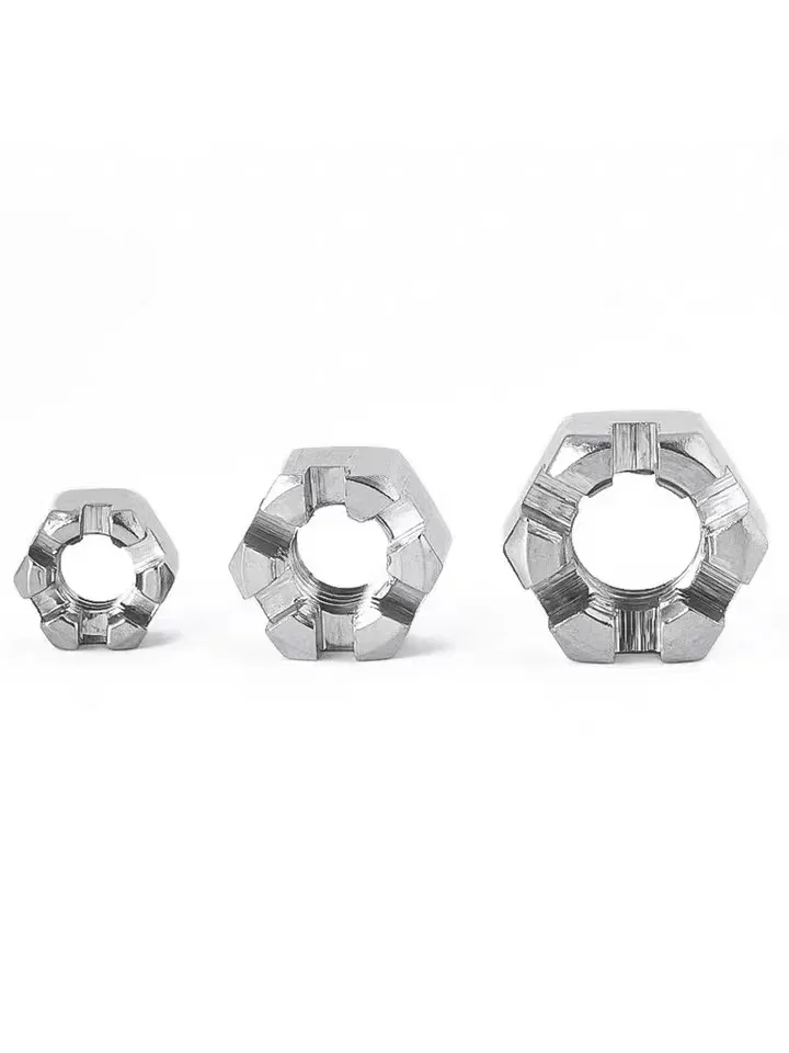 

GB6178 304/316 Stainless Stee Slotted Round Lock Hexagon Head Hex Slotted Castle Crown Nut M6-M30