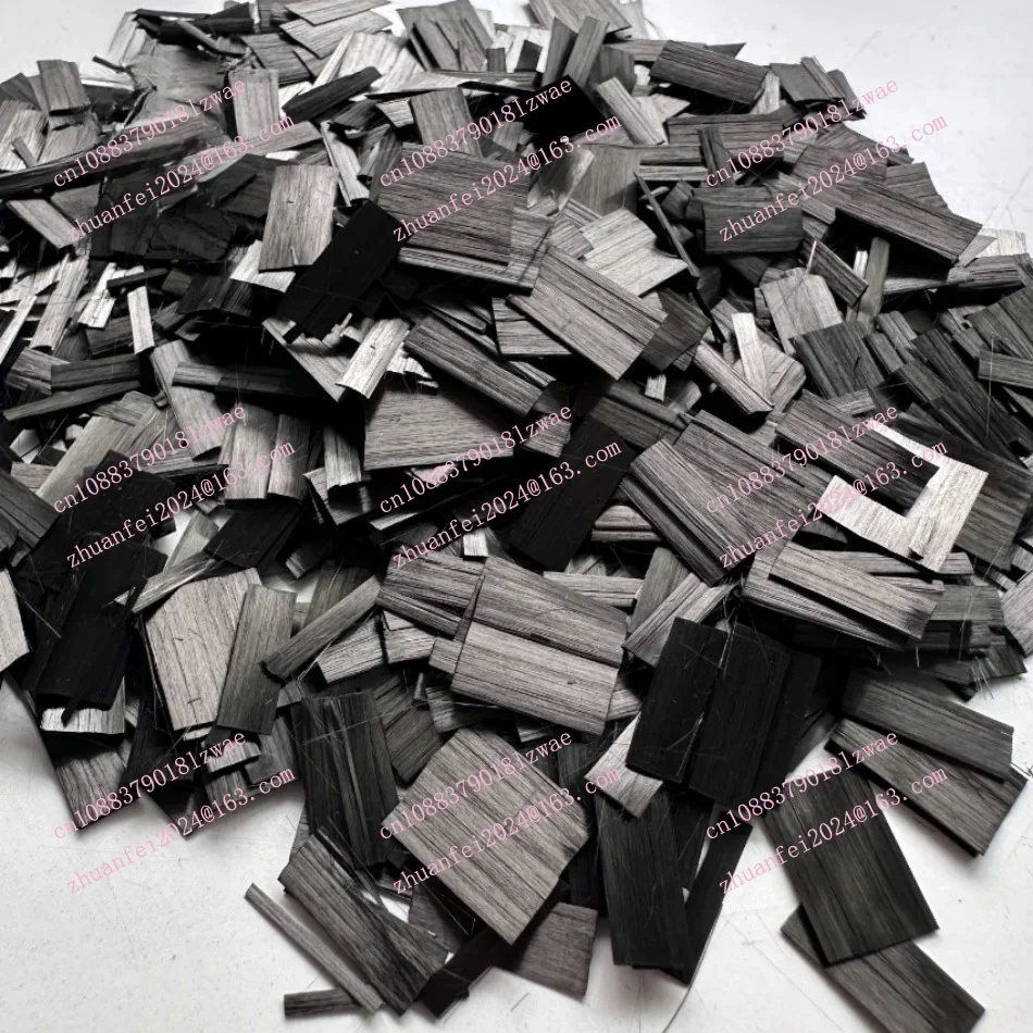 Flake Shape 10mm 15mm Big Flaky Chopped Carbon Fiber Short Cut Forging Pattern Car Repair Parts Material 500g /1000g