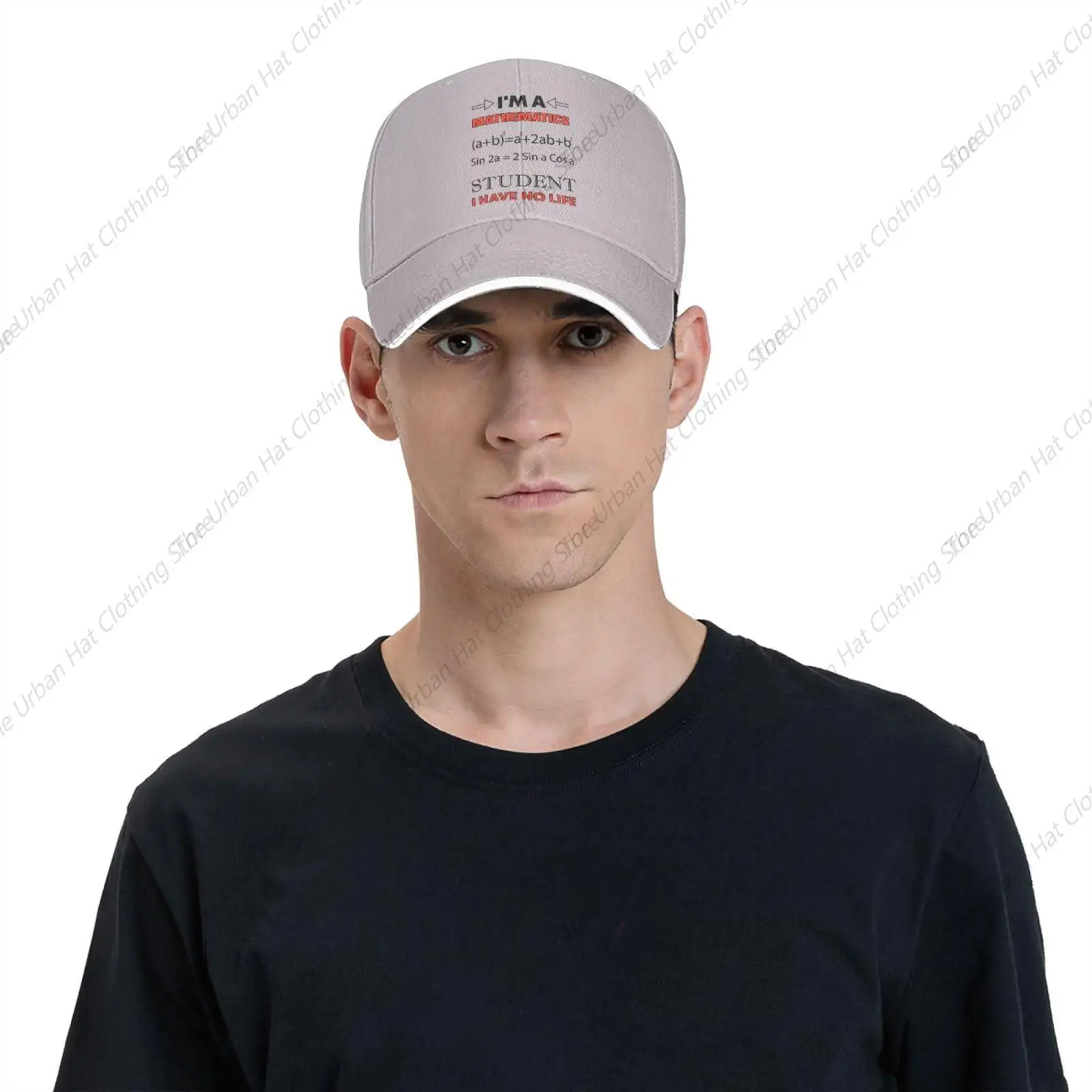 Ik Ben Een Wiskundestudent Ik Heb Geen Leven Unisex Casquette Trucker Baseballpet Voor Mannen Vrouwen Hoed Sandwich Rand Papa Hoeden