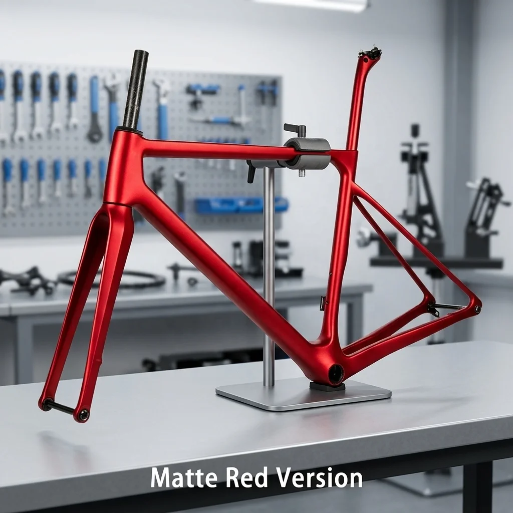Factory Wholesale 700c Pneumatic Ultra Light Carbon Road Bike Frame For Road And BMX Bicycles, Made Of Carbon Fiber OEM