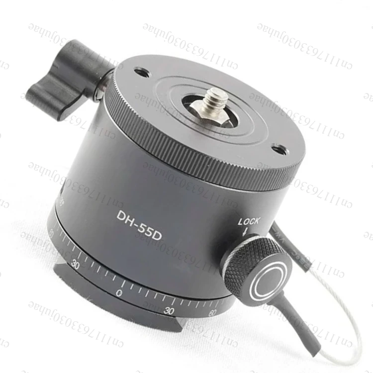 DH-55D HDR Panorama Tripod Ball Head Panoramic Indexing Rotator Aluminum Alloy Max. Load 15kg/33Lbs