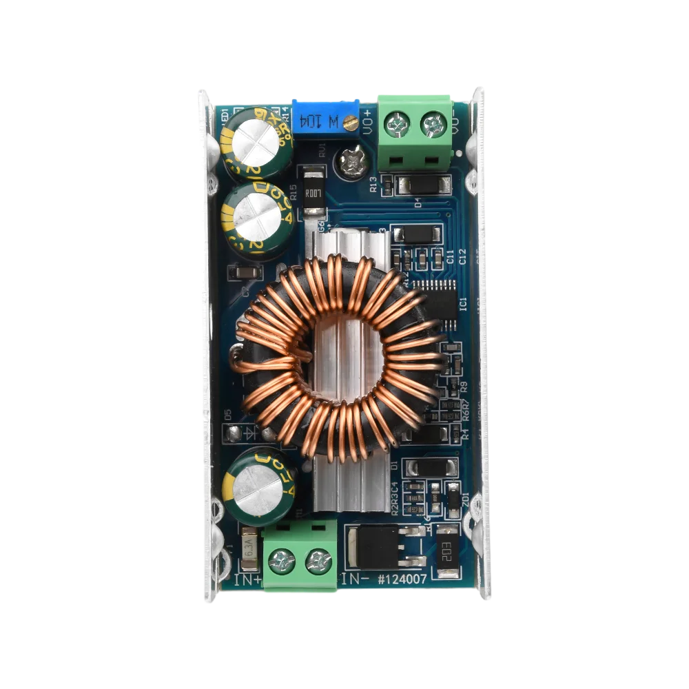 Convertidor Buck de DC-DC de 100W y 6A, módulo de potencia reductor ajustable de 10-90V a 1,5-60V, rectificación sincrónica, tablero reductor