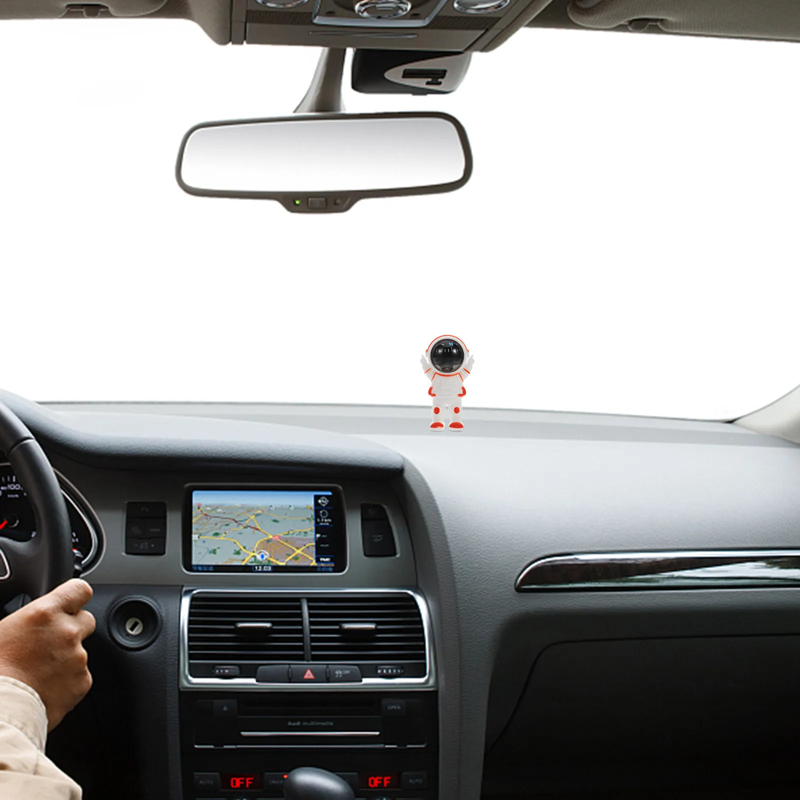 

Мини-компас для автомобиля в виде космонавта, высокоточный портативный навигационный инструмент, декор для салона автомобиля, милый автомобильный компас