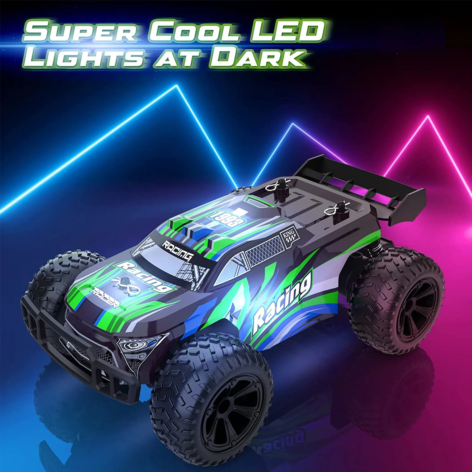 Remote control car 1:22 remote control off-road vehicle LED light 2.4g rc remote control car car toy children's holiday gifts