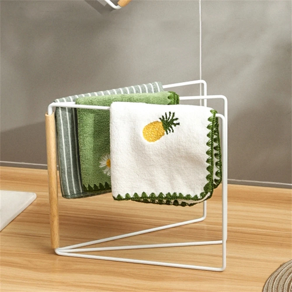 

Japanese style iron cloth storage rack vertical kitchen sorting cloth drainage rack dishwashing cloth stove storage rack