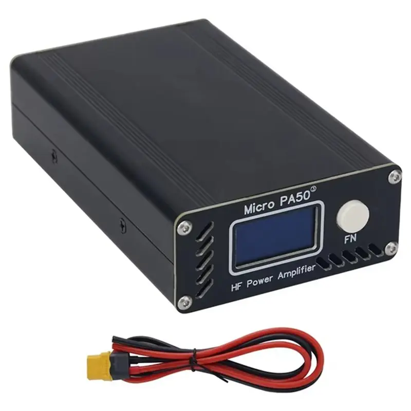 

Портативный усилитель мощности CJSD-Upgrade Micro PA50-3 третьего поколения, 50 Вт, для коротковолновых радиостанций, 3,5 МГц-30 МГц, с фильтром LPF и OLED-дисплеем