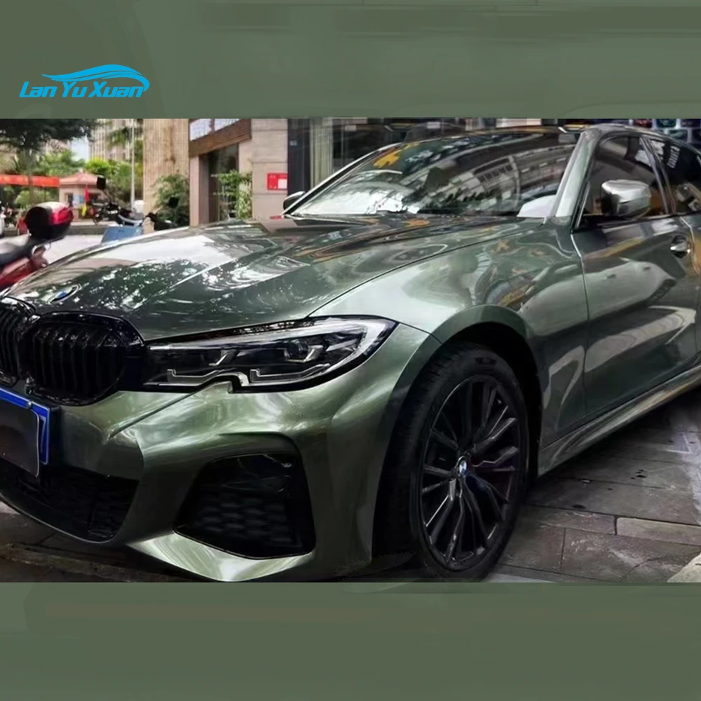 

Stretchable Metal Green Car Vinyl Colored Vinyl Film Anti-scratch Car Paint Protection PVC Film