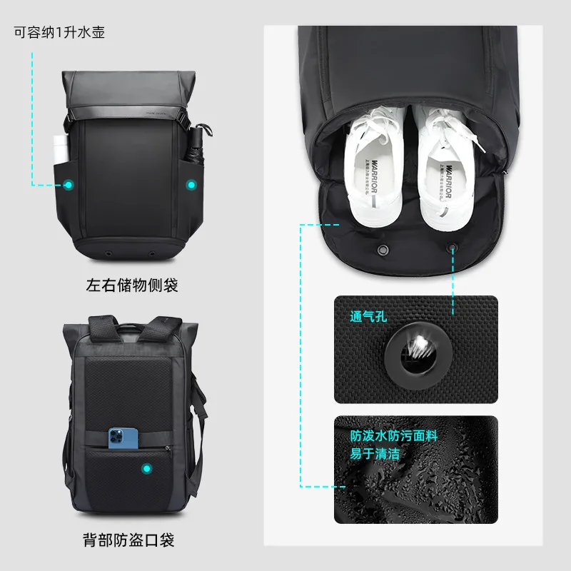 Mark Ryden Laptop backpacks usb mochilas Bag Outdoor Travel Backpack with USB Charging Port