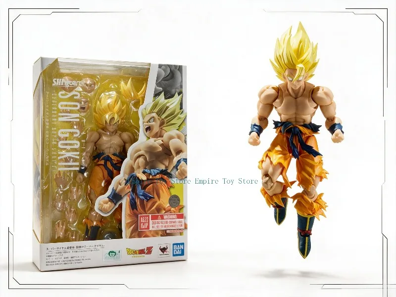 【In‑stock】Bandai S.H.Figuarts Dragon Ball Z Son Goku Legendary Super Saiyan Battle Damage 3.0 Reissue Posable Collectible