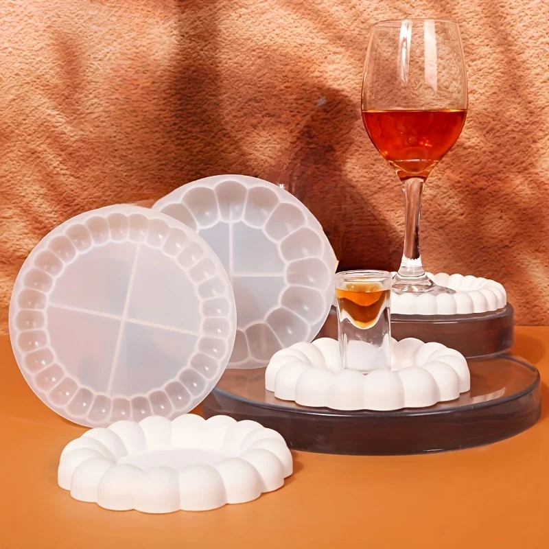 Multi-Use Bubble Resin Mold DIY Silicone Tray for Creative Coasters, Jewelry, & Candle Holders