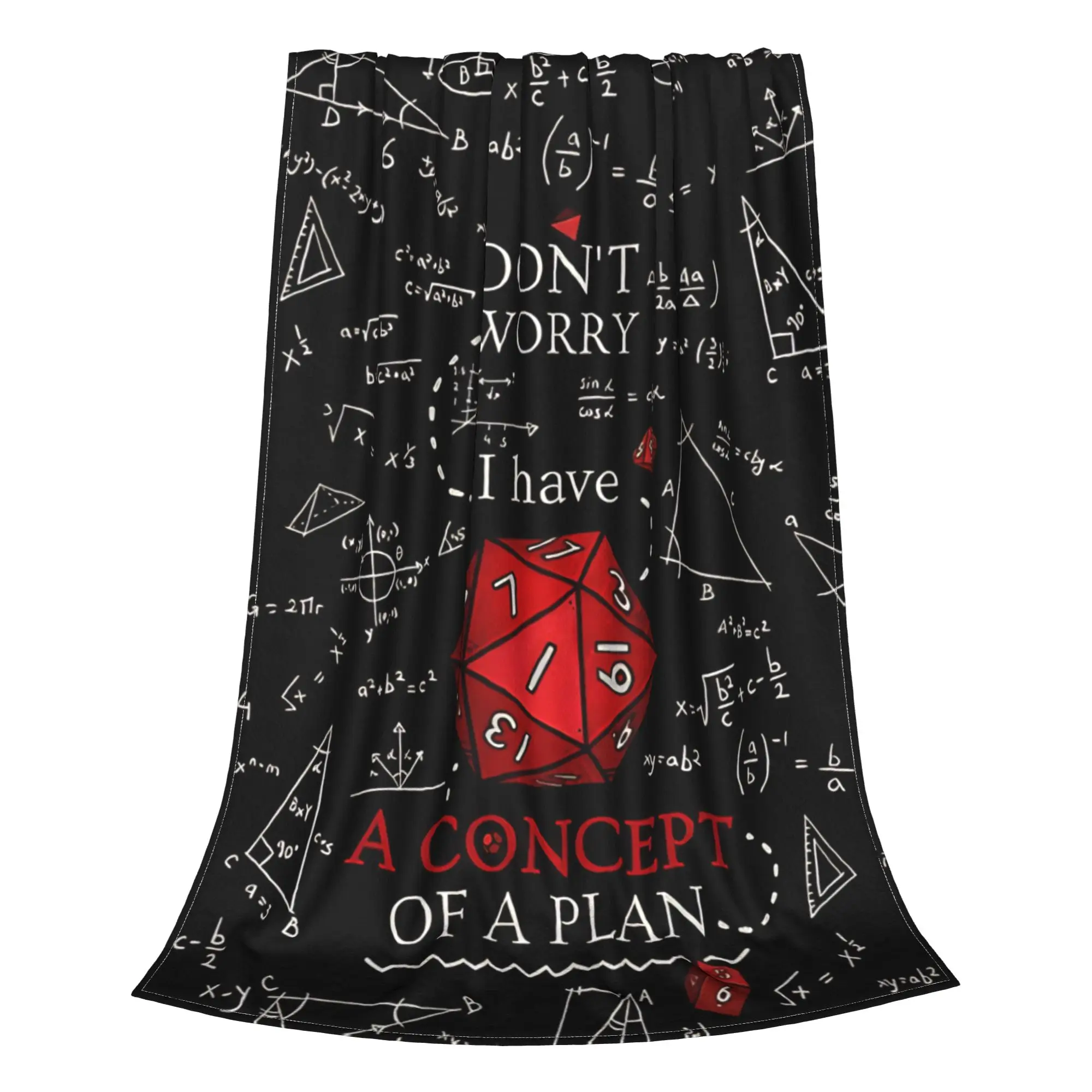 1PC Home Cute Room Decor I have a plan Blanket Throw Blanket DND Novelty Warm Blanket All Season