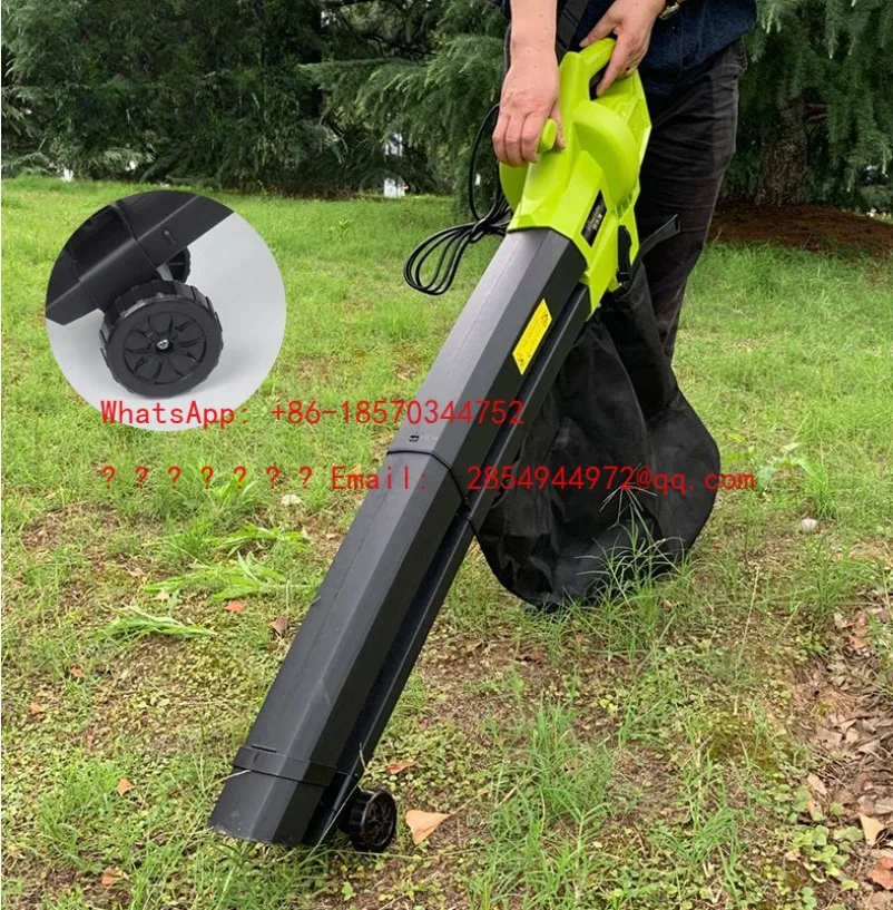 

Электрический продувочный очиститель 3000 Вт 3 в 1, вакуумный пылесборник/машина для выпуска воздуха, садовый очиститель для сбора листьев