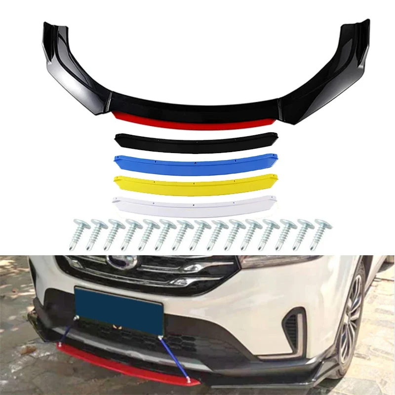 Universal Car Front Bumper Lip Splitter Universal Spoiler Diffuser Lip Kit For Bmw e46 e90 e60 e36 e39 f10 f20 car accessories