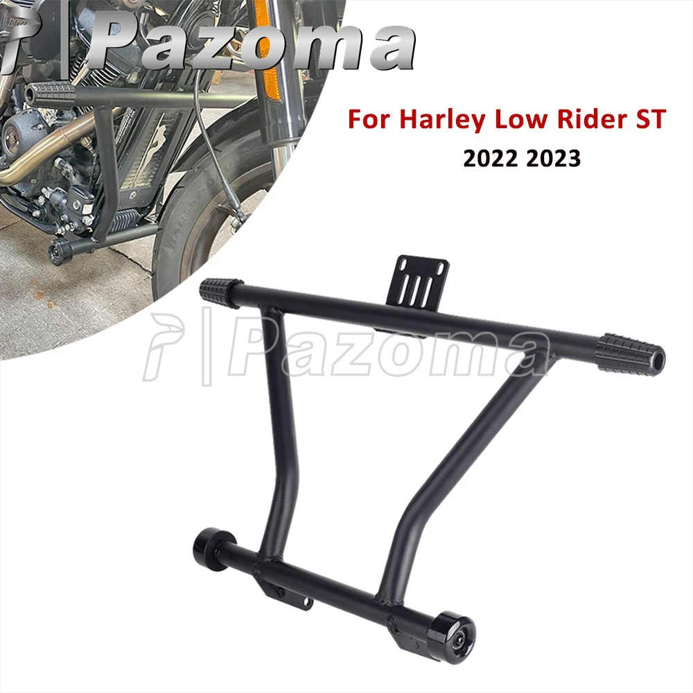 

Motorcycle Frame Crash Bar Buffer Bumper For Harley Softail Low Rider ST 117 FXLRST Highway Engine Guard Crash Bar Rider Footpeg