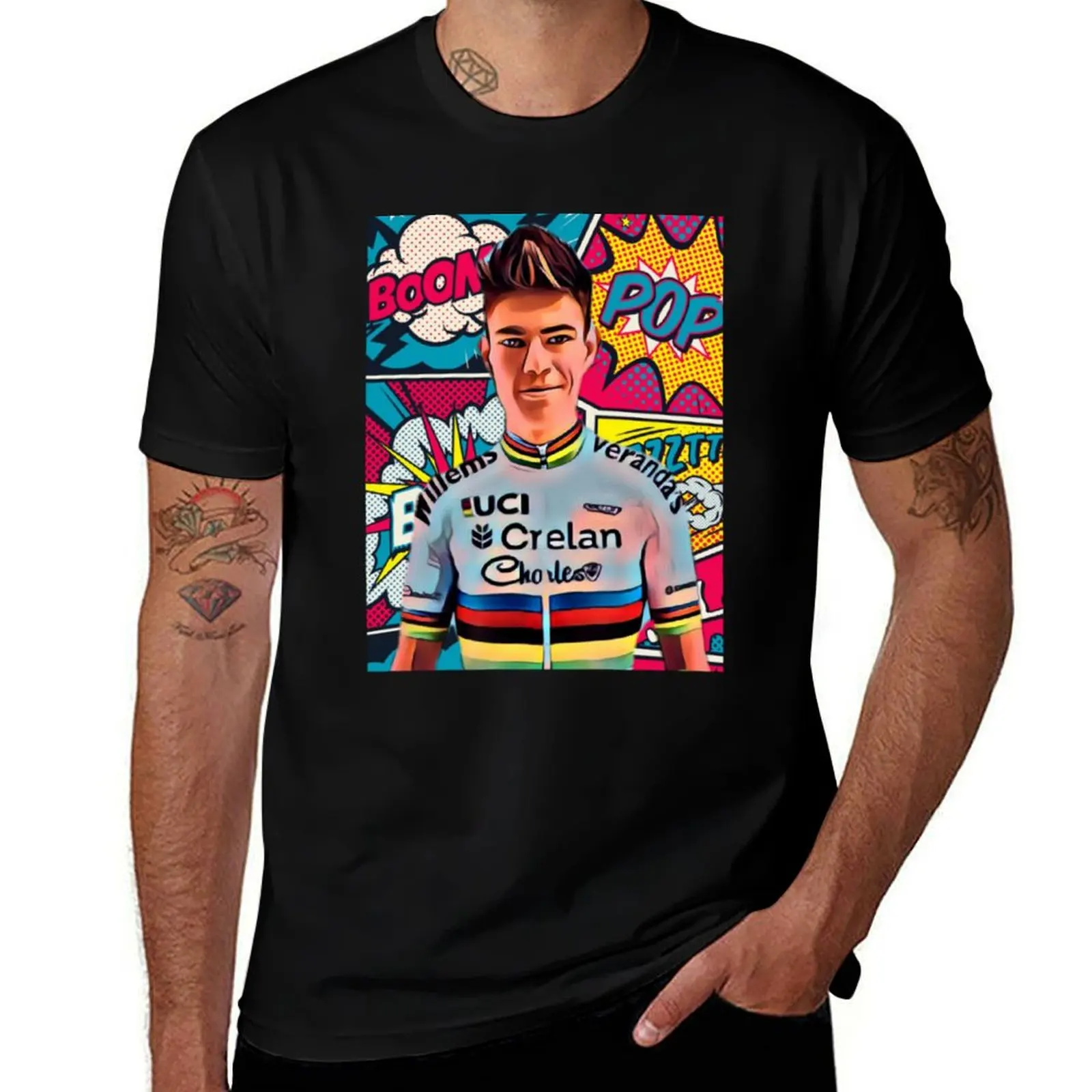 

Wout van Aert T-Shirt cotton t shirt pack funny t shirts cotton funny t shirts dark humor T-shirt