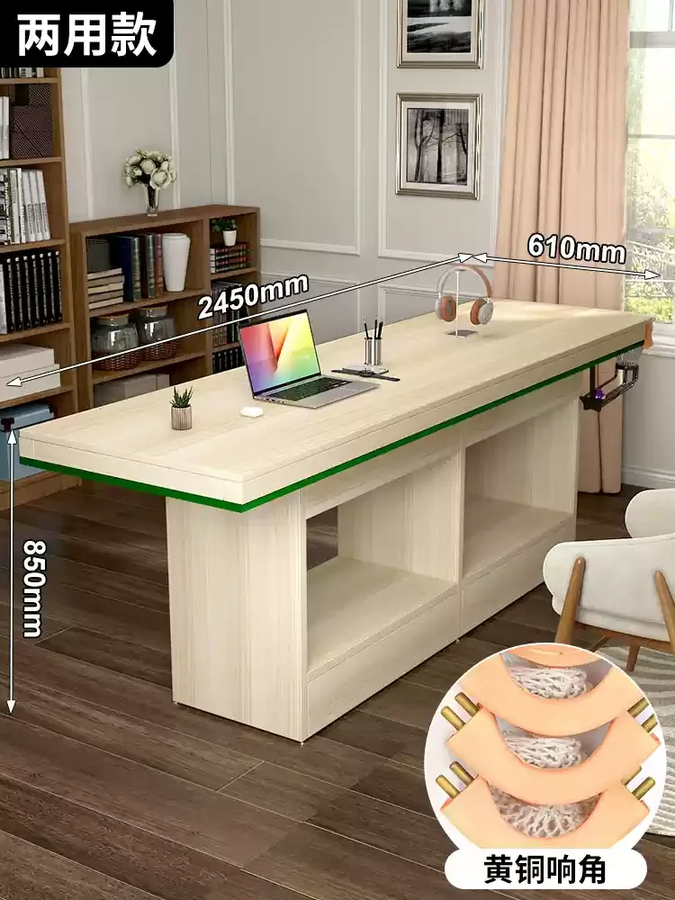 Dual-Purpose 5-Point Pool Table for Home and Office with Automatic Return