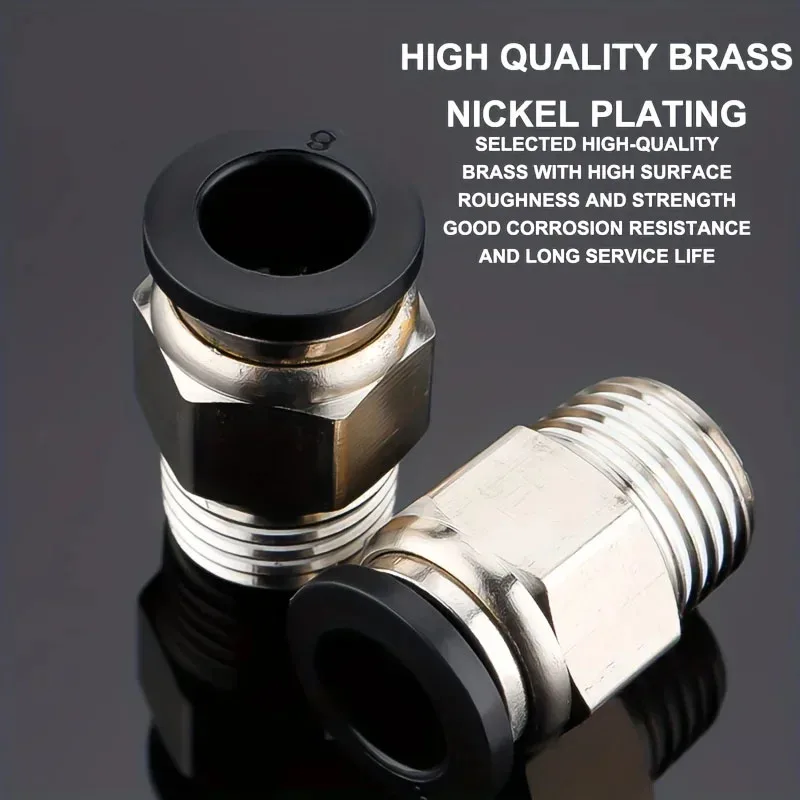 

The VKKM 10Pcs Pneumatic Air Connector Is Suitable for The Connection of Air Pipelines in Machine Pneumatic Equipment.