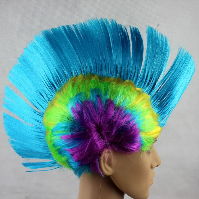 Cosplay Karneval Perücke für Geburtstagsfeier, lustige Haarhut-Accessoires, Tanz-Kopfschmuck, Nation Disco primitive Kopfbedeckung – Detail 5