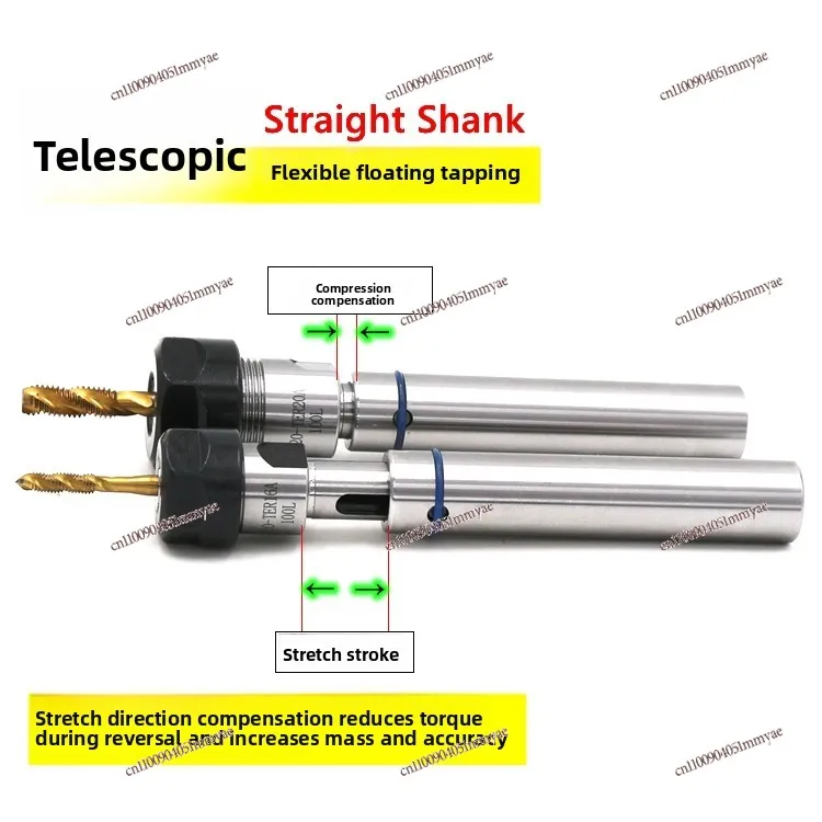 

Numerical control special lathe floating tapping tool holder, telescopic tapping tool holder extension rod