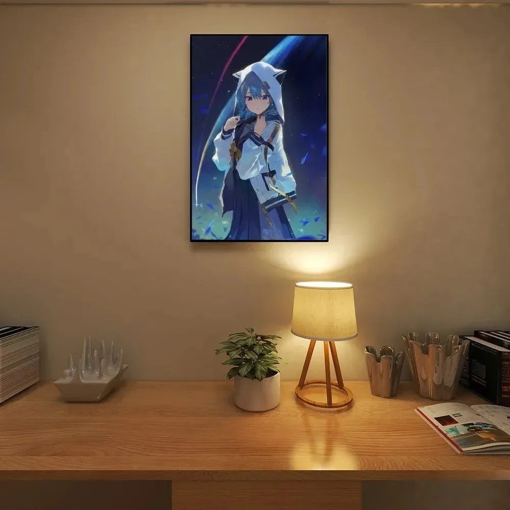 Hoshimachi Suisei Hololive Vtube Game Anime Poster Wall Art Home Decor Room Decor Digital Canvas Painting Living Room Restaurant