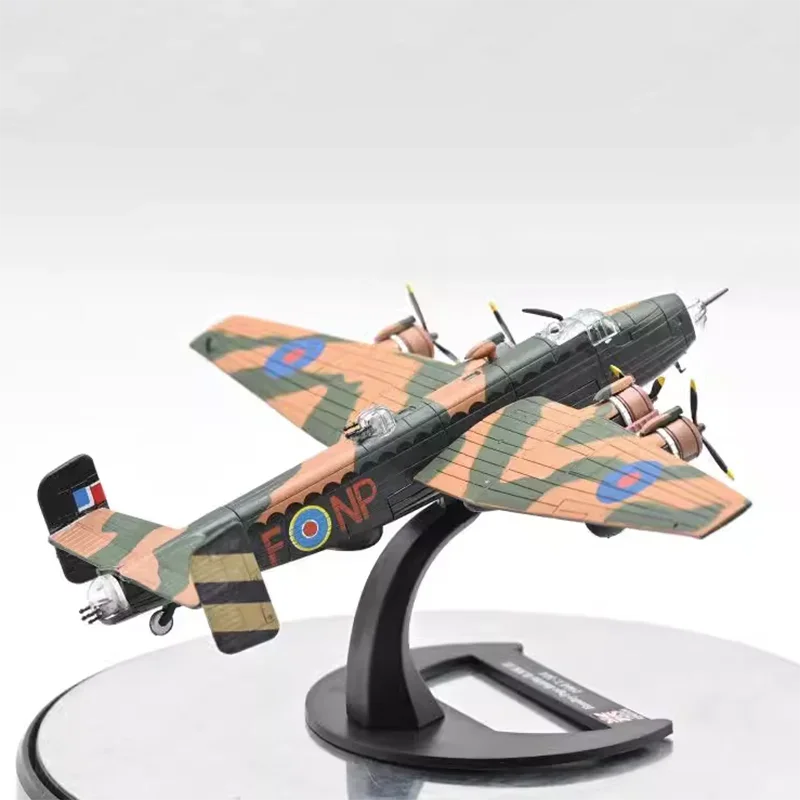 1/144 Scale English Halifax MKIII with Bracket 15510 Finished Alloy Fuselage Military Combat Aircraft Model Collectible Toy Gift