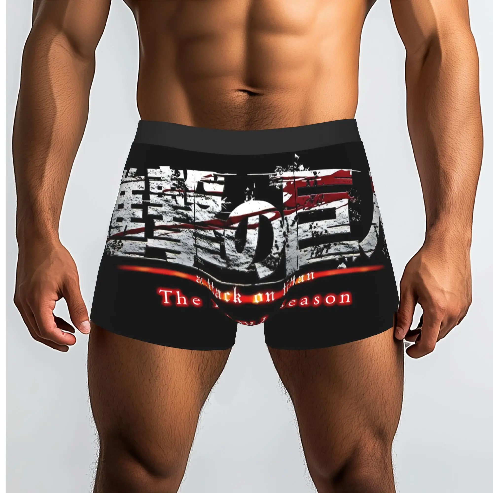 

1piece Titanic Freedom Attack on Titan Underpants Homme Panties Male Underwear Comfortable Shorts