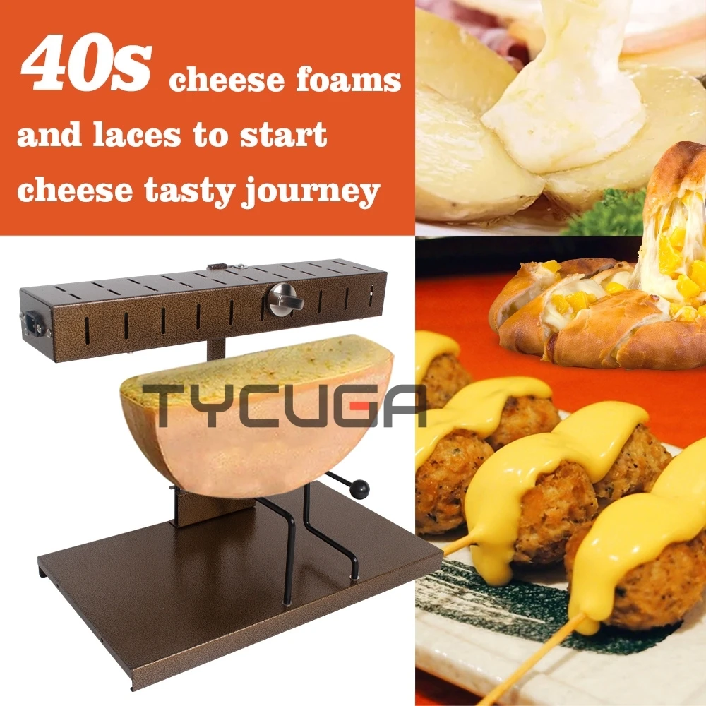 Elettrico Multi-Funzione Macchina di Riscaldamento del Formaggio Fetta di Formaggio Melter Formaggio Raclette Mezza Ruota Scaldavivande Riscaldatore 110/220V