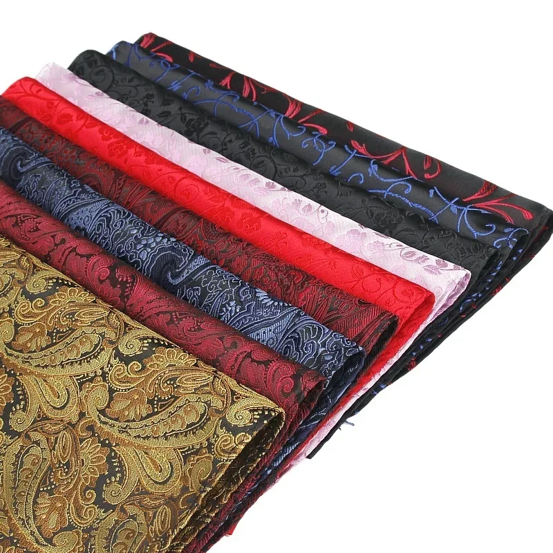 

Men Pocket Squares Brand Luxury Classic Stripe Formal Accessories Paisley Floral Polka Dot Patterns Wedding Business