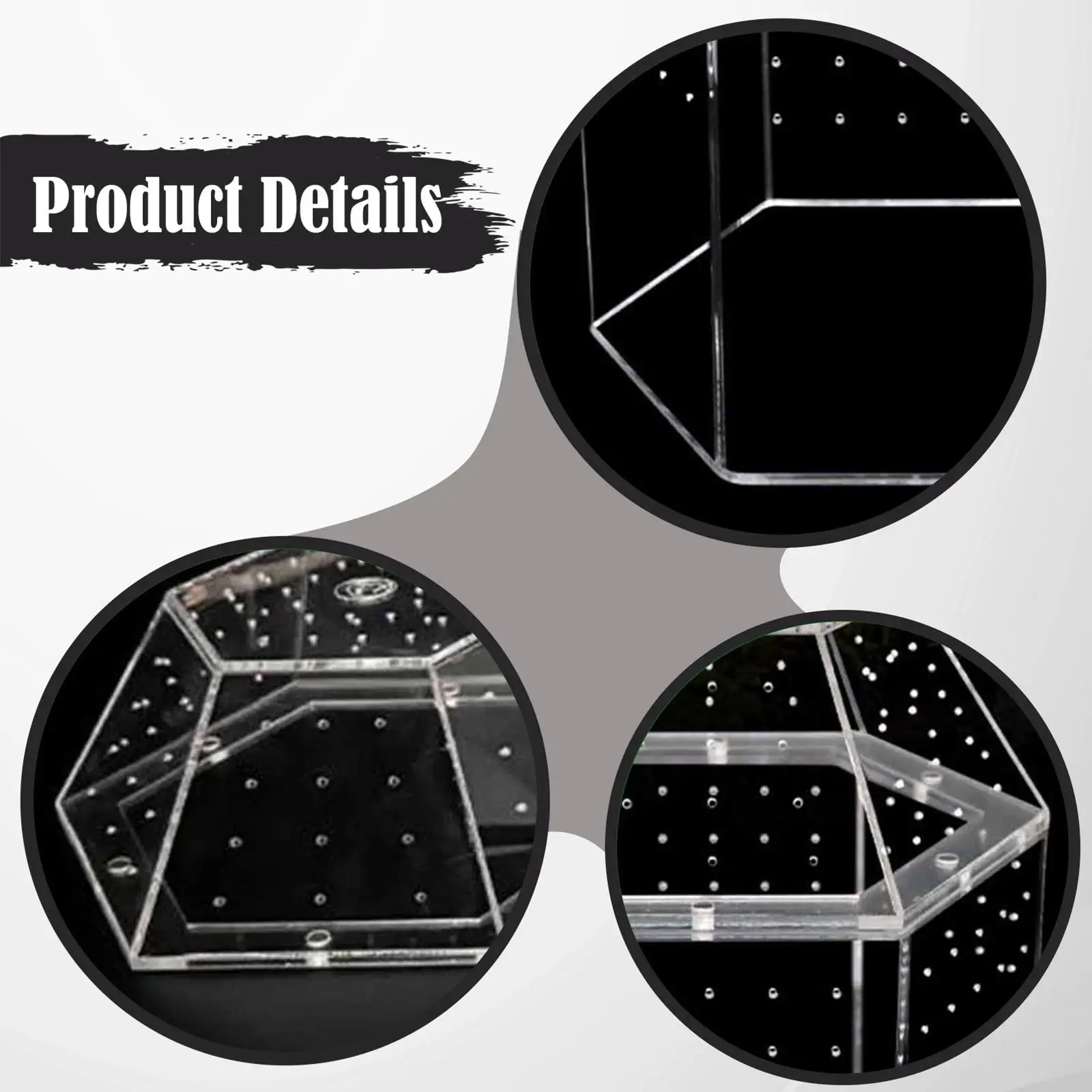 

Акриловый террариум для рептилий, вертикальный контейнер для пауков, прозрачный смотровой бокс для образовательных целей