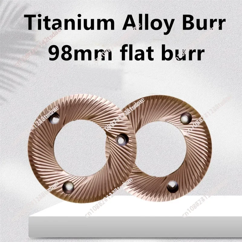 Big Size 98MM Titanium Alloy Cofffee Grinder Disc Burr Flat Burr For C98 And EK43 Coffee Grinder Mill Machine