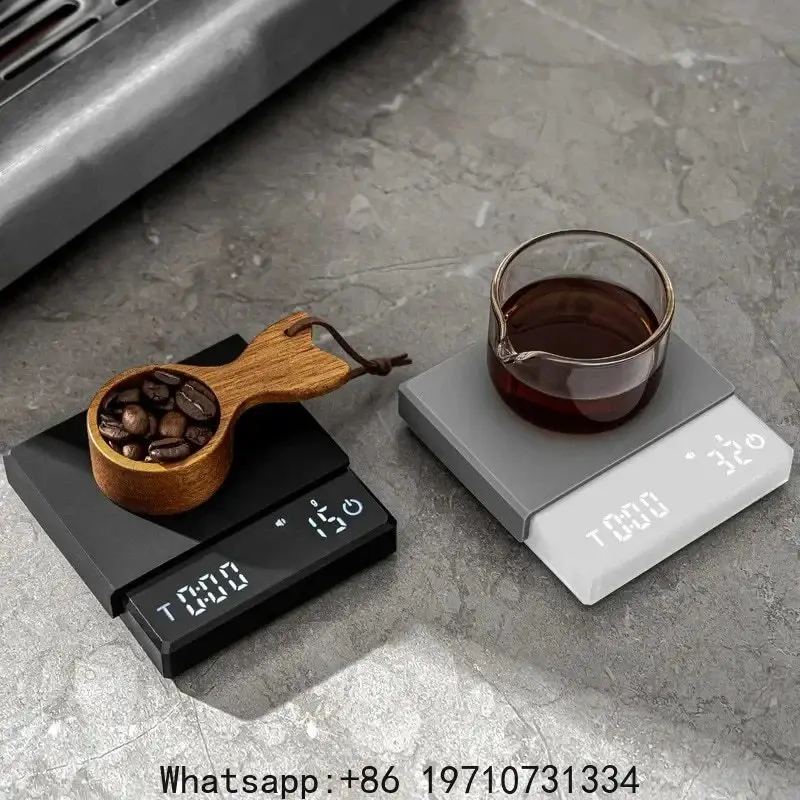 Personal Electronic Scale for Coffee Household Italian Gram Weight Chronograph Scale Kitchen Scale Waterproof Mini