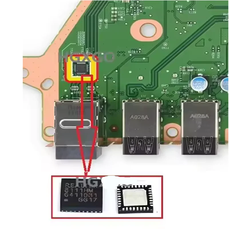 2-50PCS For XBOX Series S / X U47 ETHERNET NIC IC CHIP 8111HM REALTEK GIGABIT ETHERNET CONTROLLER On Motherboard Fix Part