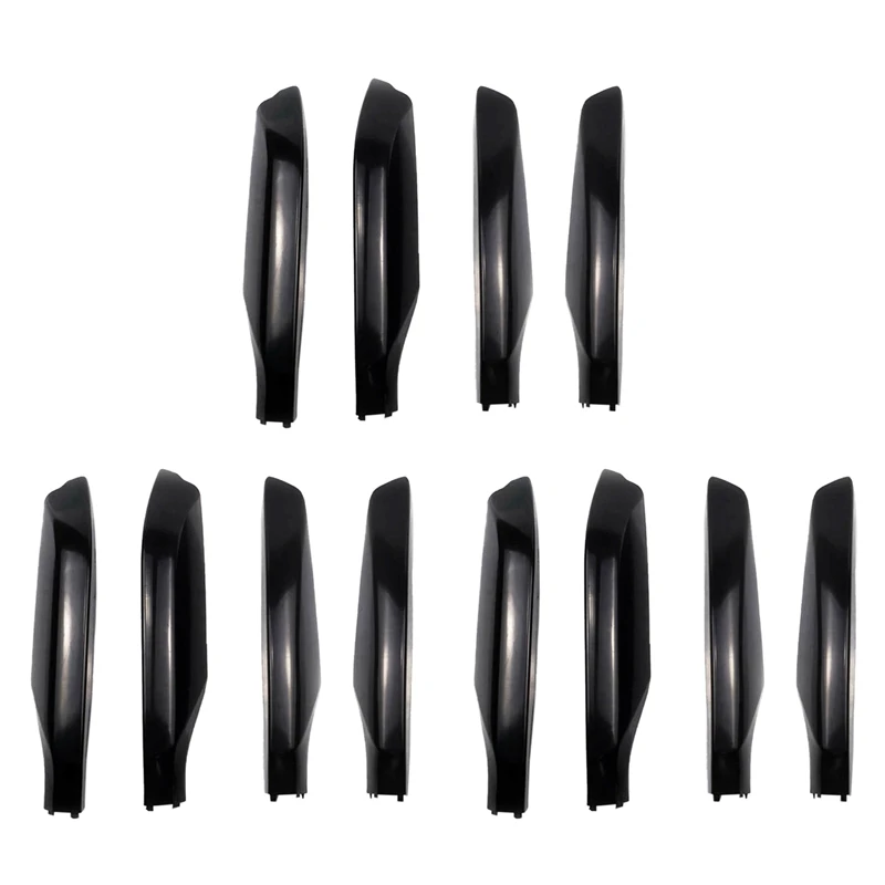 

12Pcs Black ABS Car Roof Rack Cover Rail End Shell Protect For Toyota Prado FJ150 2010-2019