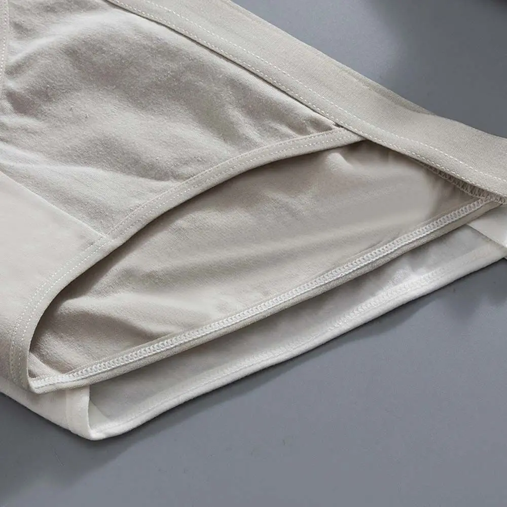 Calcinha elástica respirável de cintura baixa menina verão cor sólida calcinha de algodão cor pura briefs feminino íntimo calcinha sexy