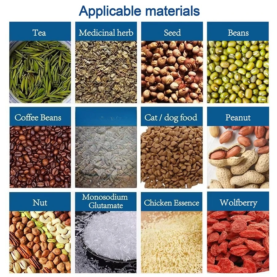 2 head linear scale weighing grain food packaging machine automatic 5kg flour filling packaging machine