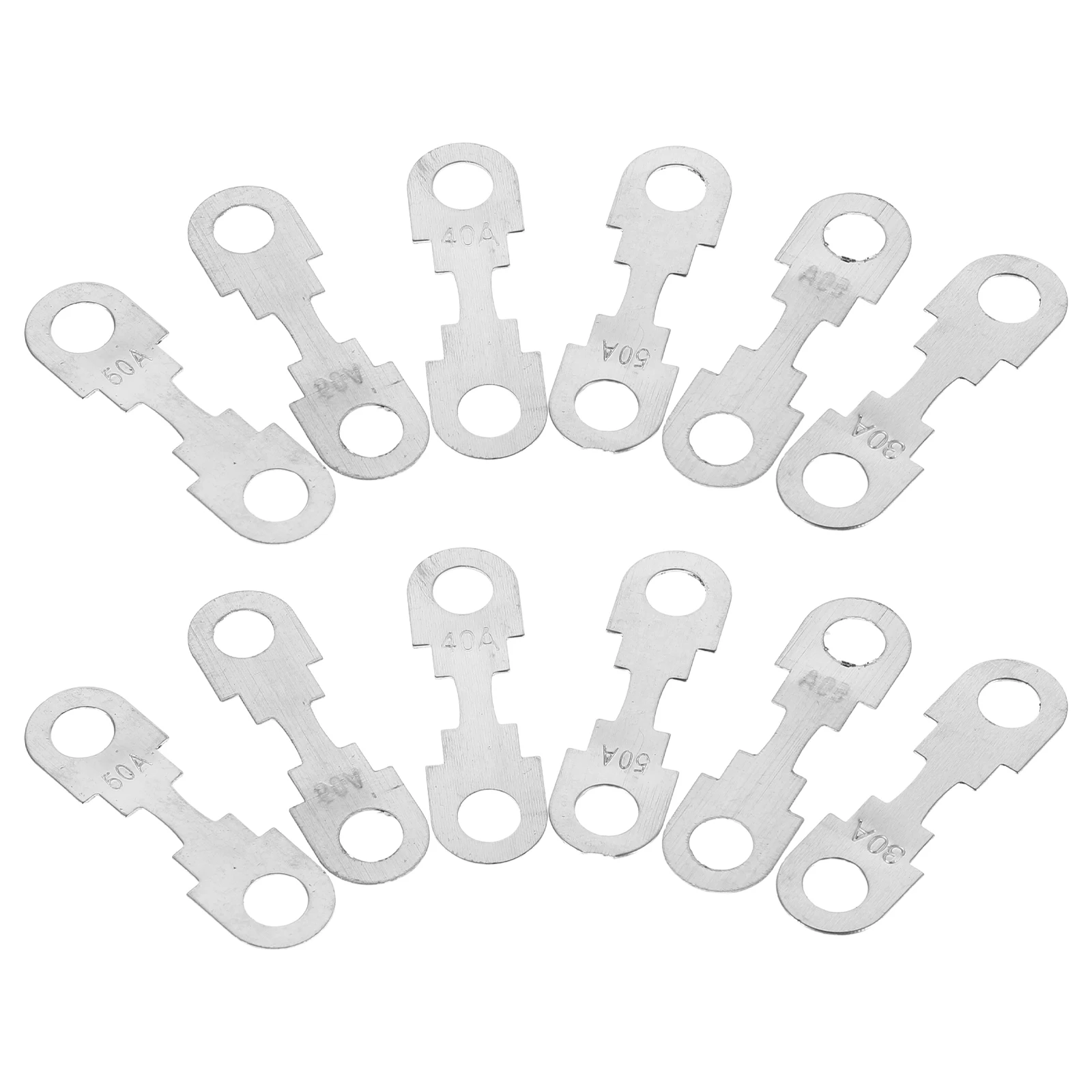 

30Pcs Vehicle Fuse Replacement Strip Precision Flat Plate Automotive Fuse for Car Truck Circuit Overload Protection 30A 40A 50A