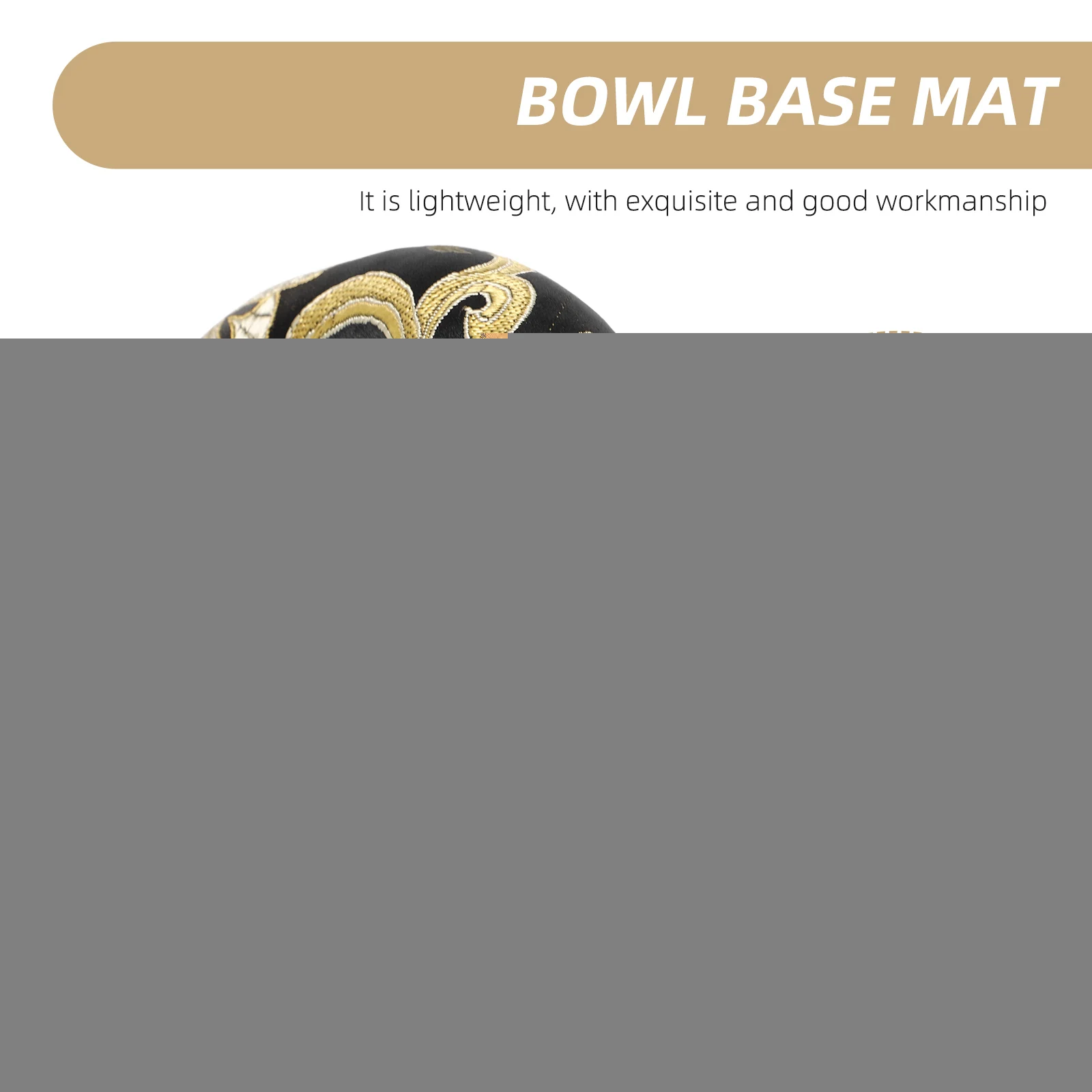 

Black 12cm Sound Bowl Cushion Round Singing Bowl Pad Cotton Mat Yoga Supplies Tibet Home Office Decor Lightweight