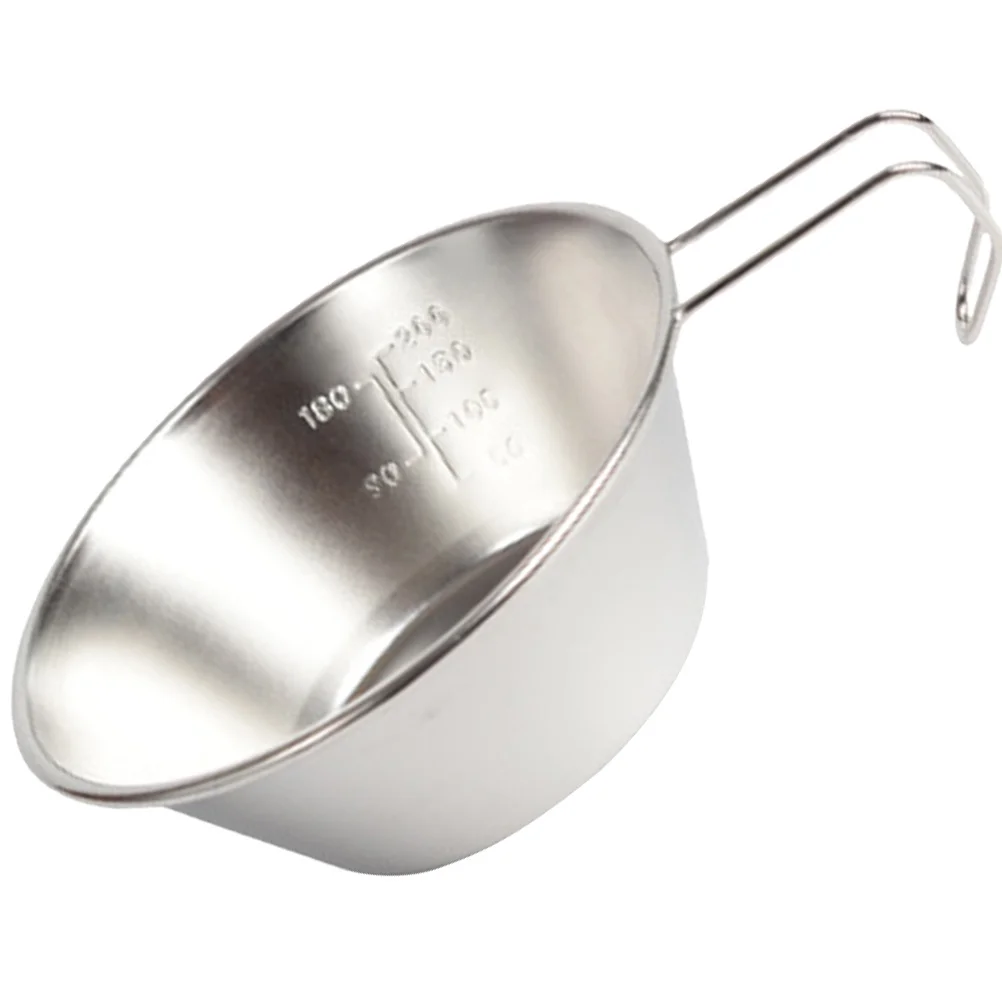 

Stainless Steel Water Cup Outdoor Camping Cookware Multi-Function Picnic Accessory Compact Wine Bowl For Backpacking