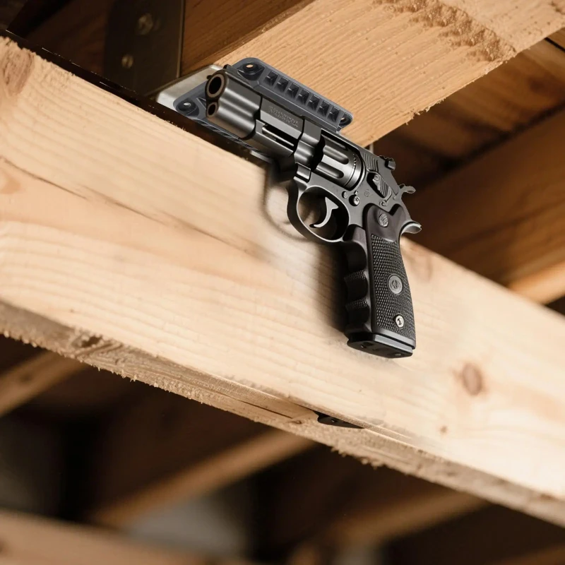 Magnetic quick pull hidden car and home hunting adhesive fixed magnet bracket portable magnetic gun holder